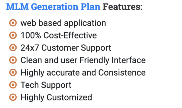 Generation Plan and Software